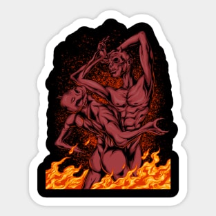 devil dance Sticker